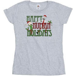 textil Mujer Camisetas manga larga Rick And Morty Happy Human Holidays Gris