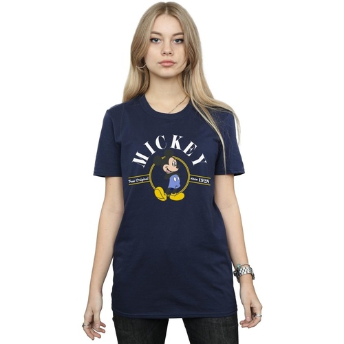textil Mujer Camisetas manga larga Disney Mickey Mouse True Original Azul