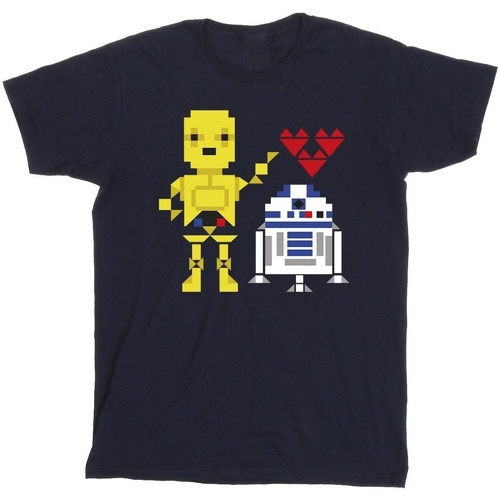 textil Niña Camisetas manga larga Disney Heart Robot Azul