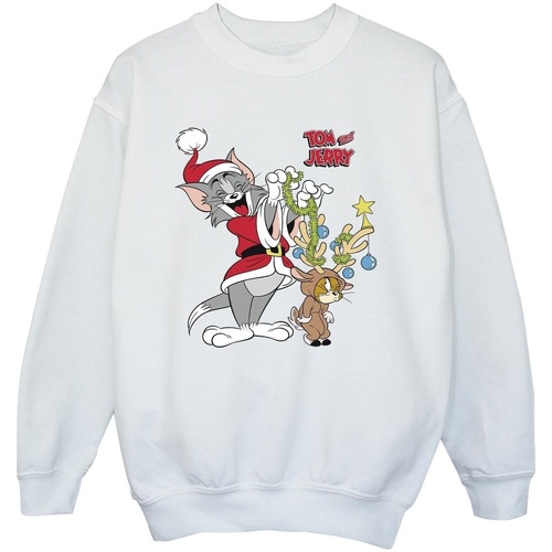 textil Niño Sudaderas Tom & Jerry Christmas Reindeer Blanco