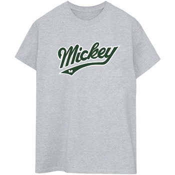 textil Mujer Camisetas manga larga Disney Mickey Mouse Bold Gris