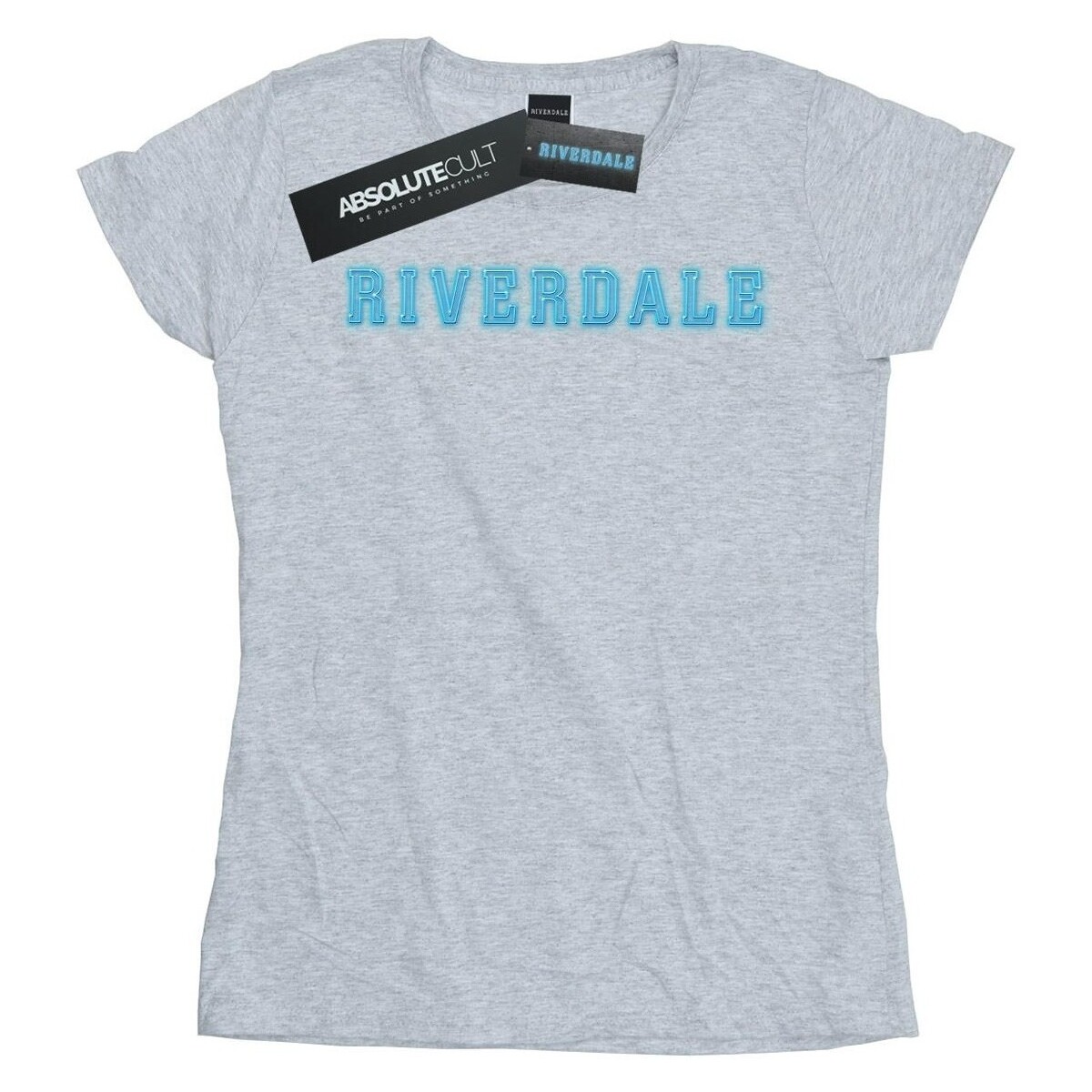 textil Mujer Camisetas manga larga Riverdale Neon Logo Gris