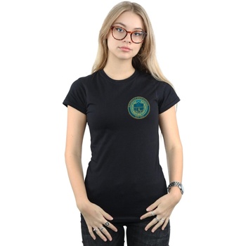 textil Mujer Camisetas manga larga Riverdale High School Crest Breast Print Negro