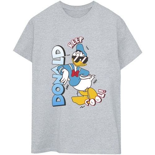 textil Mujer Camisetas manga larga Disney Donald Duck Cool Gris