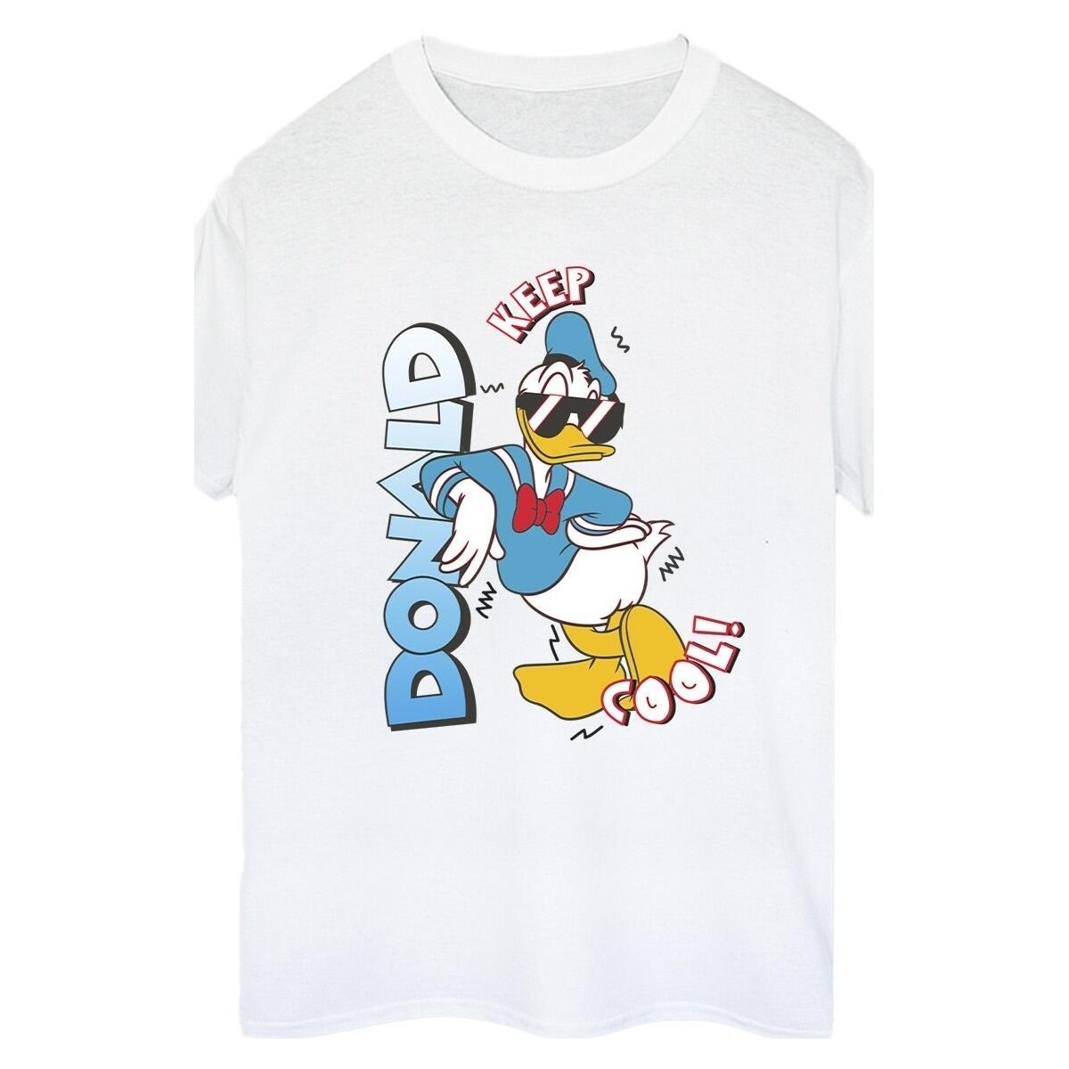textil Mujer Camisetas manga larga Disney Donald Duck Cool Blanco