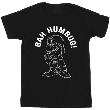 textil Niña Camisetas manga larga Disney Snow White Grumpy Humbug Negro