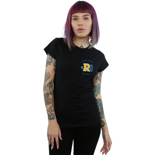 textil Mujer Camisetas manga larga Riverdale Loudhaler Breast Print Negro