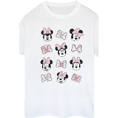 textil Mujer Camisetas manga larga Disney Minnie Mouse Multiple Blanco