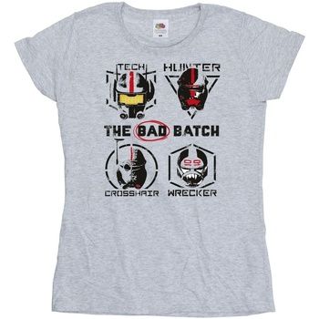 textil Mujer Camisetas manga larga Star Wars: Bad Batch Clone Force 99 Gris
