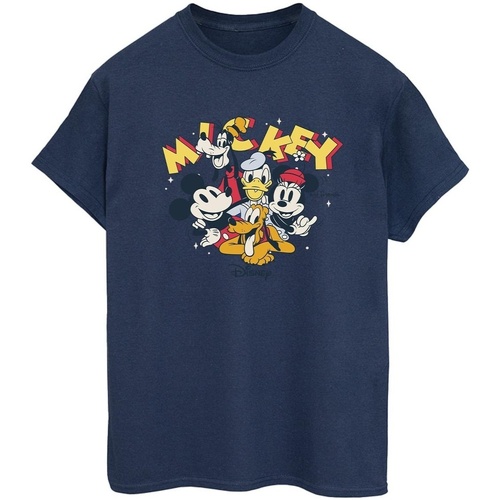 textil Mujer Camisetas manga larga Disney Mickey Mouse Group Azul