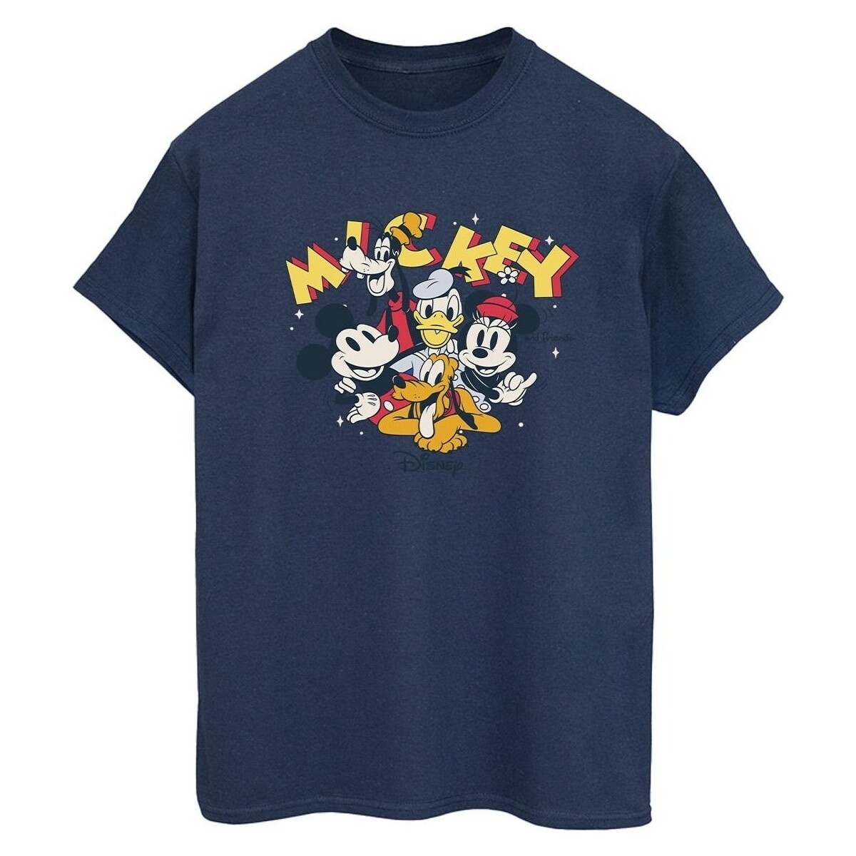 textil Mujer Camisetas manga larga Disney Mickey Mouse Group Azul