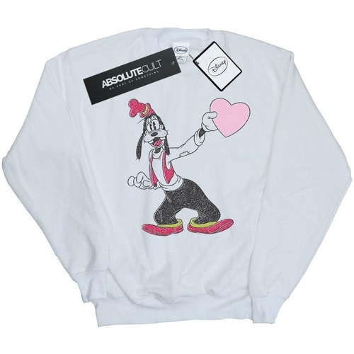 textil Hombre Sudaderas Disney Goofy Love Heart Blanco