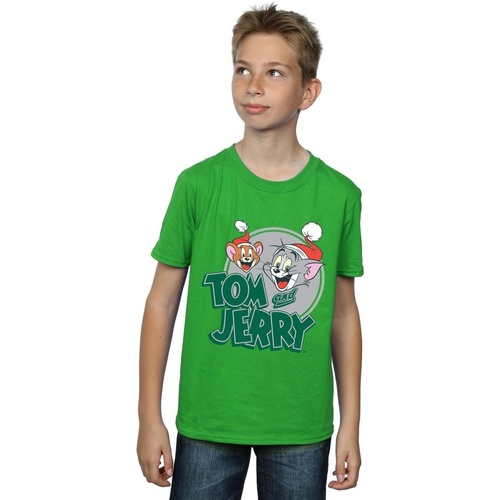 textil Niño Tops y Camisetas Dessins Animés Christmas Greetings Verde