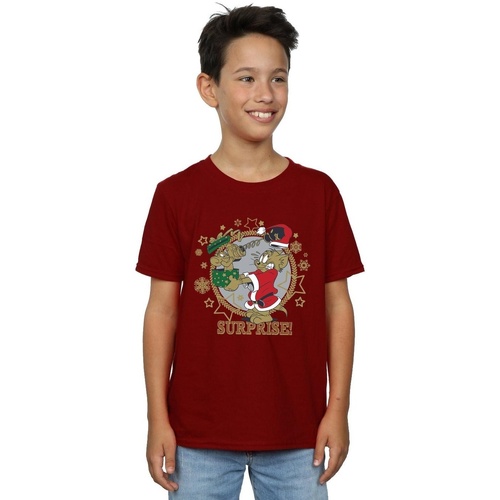 textil Niño Tops y Camisetas Dessins Animés Christmas Surprise Multicolor