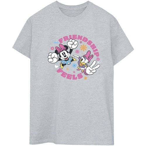 textil Mujer Camisetas manga larga Disney Minnie Mouse Daisy Friendship Gris