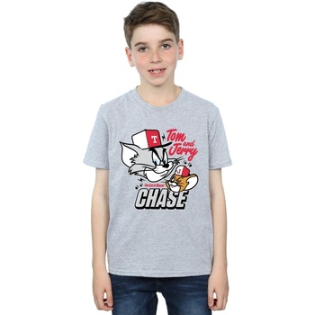 textil Niño Tops y Camisetas Dessins Animés Cat & Mouse Chase Gris