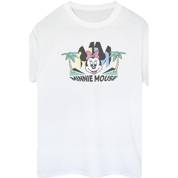 textil Mujer Camisetas manga larga Disney Minnie MM Palm Blanco