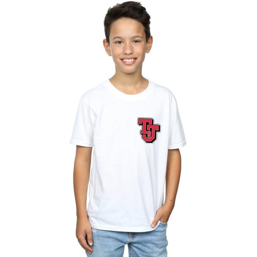 textil Niño Camisetas manga corta Dessins Animés Collegiate Logo Blanco