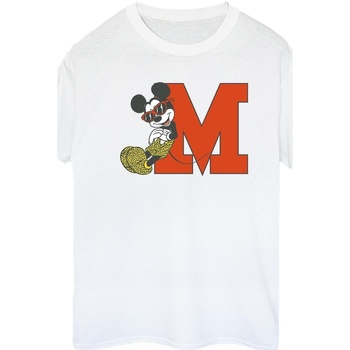 textil Mujer Camisetas manga larga Disney Mickey Mouse Leopard Trousers Blanco