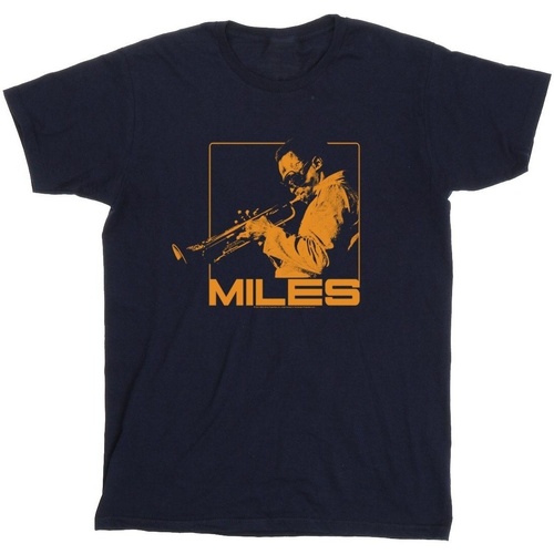 textil Hombre Camisetas manga larga Miles Davis Orange Square Azul
