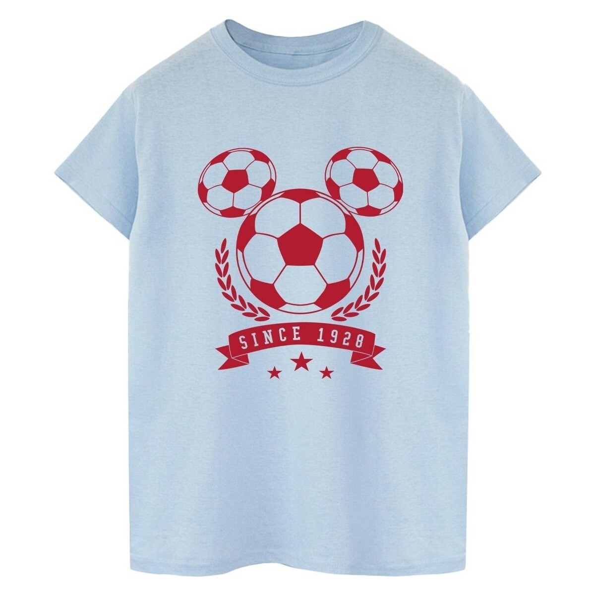 textil Mujer Camisetas manga larga Disney Mickey Football Head Azul