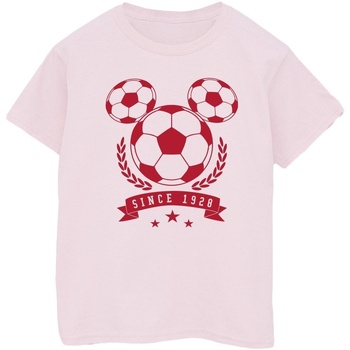 textil Mujer Camisetas manga larga Disney Mickey Football Head Rojo