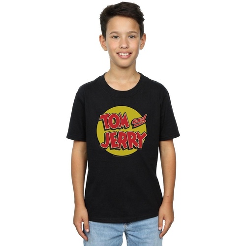 textil Niño Tops y Camisetas Dessins Animés Circle Logo Negro