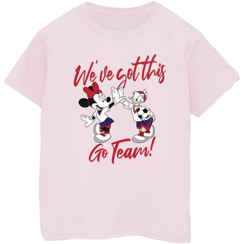 textil Mujer Camisetas manga larga Disney Minnie Daisy We've Got This Rojo