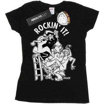textil Mujer Camisetas manga larga Scooby Doo Rockin' It Christmas Negro