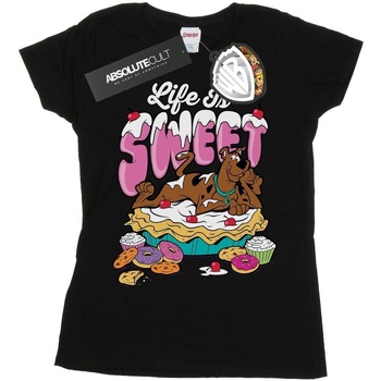 textil Mujer Camisetas manga larga Scooby Doo Life Is Sweet Negro