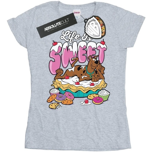 textil Mujer Camisetas manga larga Scooby Doo Life Is Sweet Gris