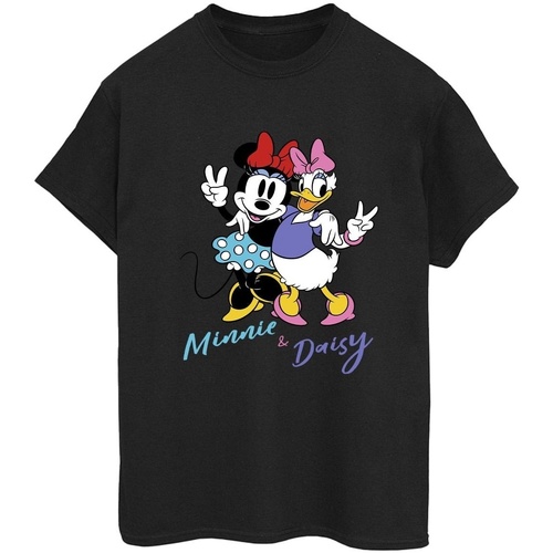 textil Mujer Camisetas manga larga Disney Minnie Mouse And Daisy Negro