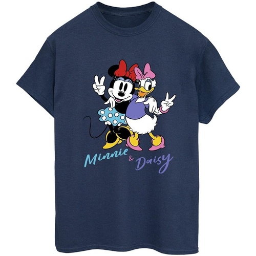 textil Mujer Camisetas manga larga Disney Minnie Mouse And Daisy Azul