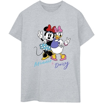 textil Mujer Camisetas manga larga Disney Minnie Mouse And Daisy Gris