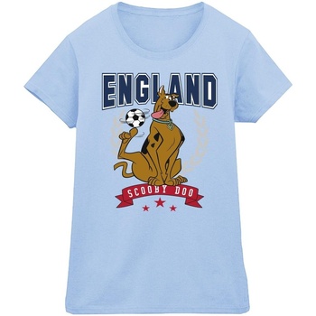 textil Mujer Camisetas manga larga Scooby Doo England Football Azul