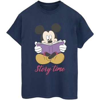 textil Mujer Camisetas manga larga Disney Mickey Mouse Story Time Azul