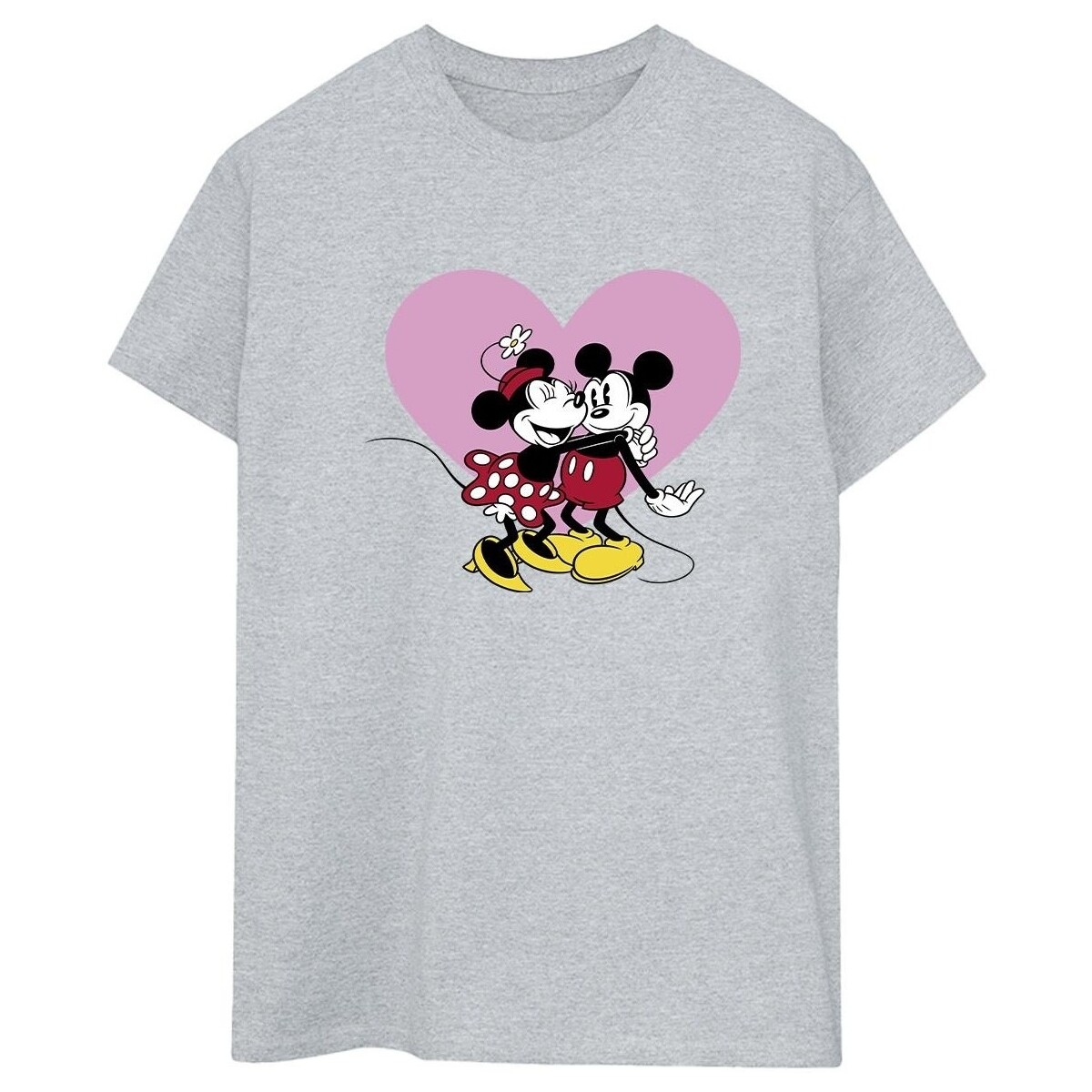 textil Mujer Camisetas manga larga Disney Mickey Mouse Love Languages Gris
