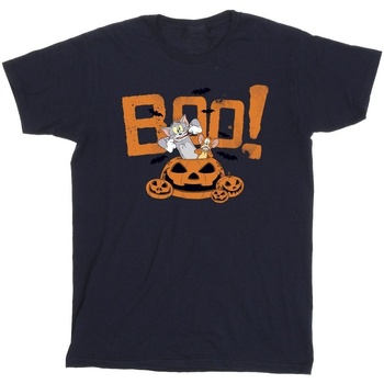 textil Niño Camisetas manga corta Tom & Jerry Halloween Boo! Azul
