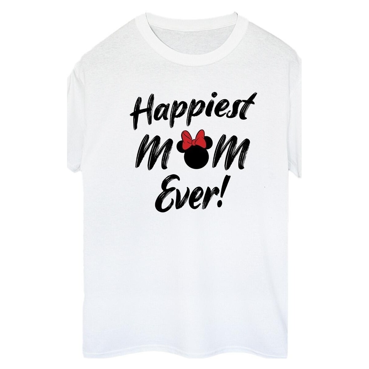 textil Mujer Camisetas manga larga Disney Minnie Mouse Happiest Mom Ever Blanco