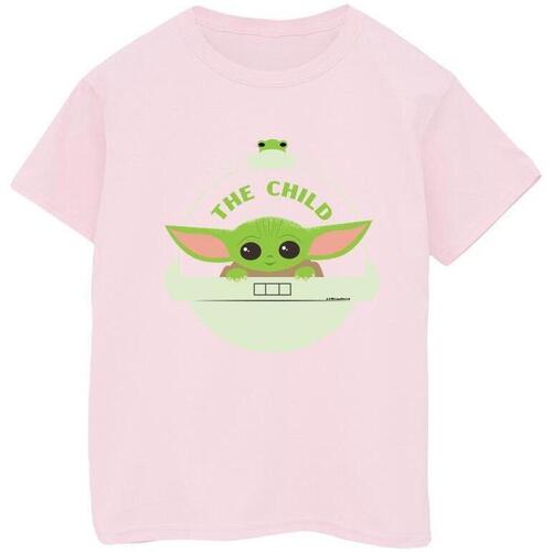 textil Niña Camisetas manga larga Disney The Mandalorian The Child And Frog Rojo
