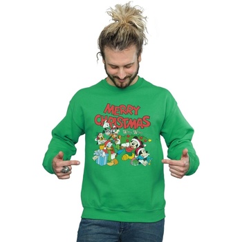 textil Hombre Sudaderas Disney Mickey And Friends Winter Wishes Verde