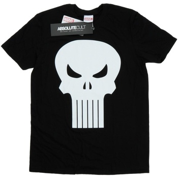 textil Hombre Camisetas manga larga Marvel Punisher Skull Negro