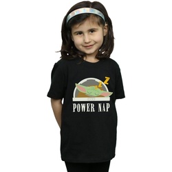 textil Niña Camisetas manga larga Disney The Mandalorian Power Nap Child Negro