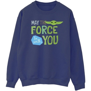 textil Mujer Sudaderas Disney The Mandalorian May The Force Be With You Azul