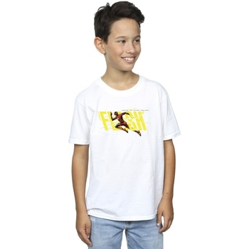 textil Niño Camisetas manga corta Dc Comics The Flash Lightning Dash Blanco