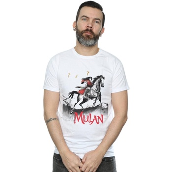 textil Hombre Camisetas manga larga Disney Mulan Movie Stride Blanco