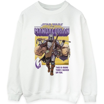 textil Mujer Sudaderas Disney The Mandalorian More Than I Signed Up For Blanco