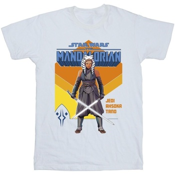 textil Niña Camisetas manga larga Disney The Mandalorian Jedi Ahsoka Tano Blanco