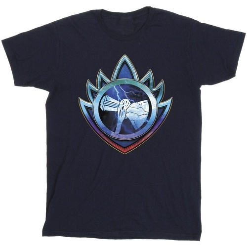 textil Niño Tops y Camisetas Marvel Thor Love And Thunder Stormbreaker Crest Azul