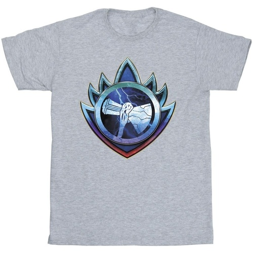 textil Niño Tops y Camisetas Marvel Thor Love And Thunder Stormbreaker Crest Gris